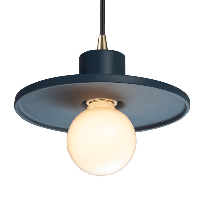 Justice Designs CER-6325-MID-ABRS-BKCD One Light Pendant, Midnight Sky