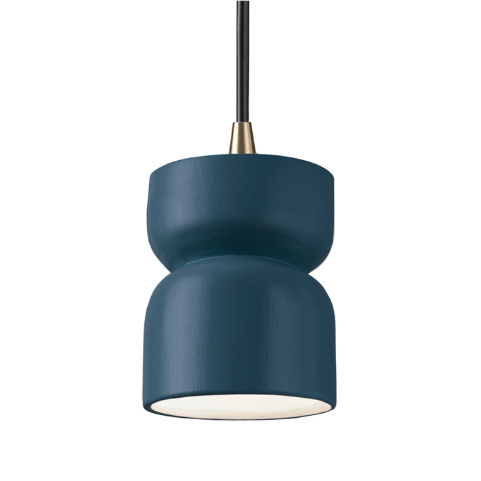 Justice Designs CER-6500-MID-ABRS-BKCD One Light Pendant, Midnight Sky