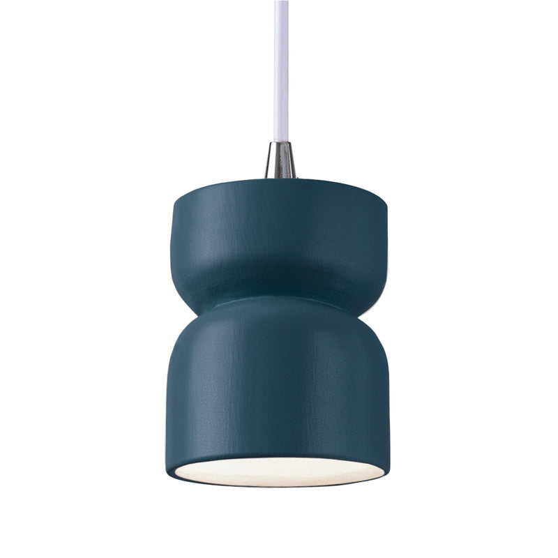 Justice Designs CER-6500-MID-CROM-WTCD One Light Pendant, Midnight Sky