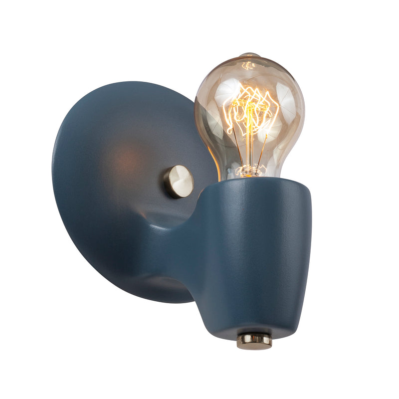 Justice Designs CER-7021-MID-NCKL One Light Wall Sconce, Midnight Sky