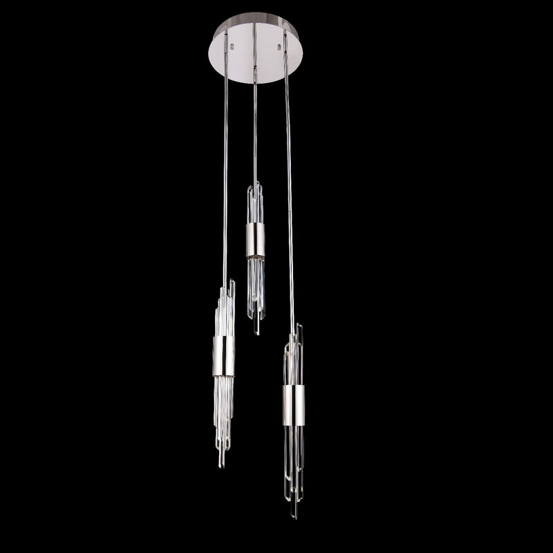 Allegri 037951-010-FR001 LED Foyer Pendant, Polished Chrome