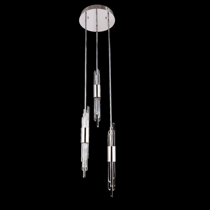 Allegri 037951-010-FR001 LED Foyer Pendant, Polished Chrome