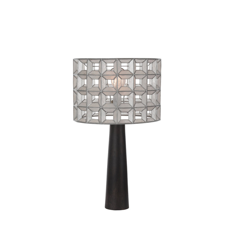 Kalco 509191OSL One Light Table Lamp, Oxidized Silver Leaf