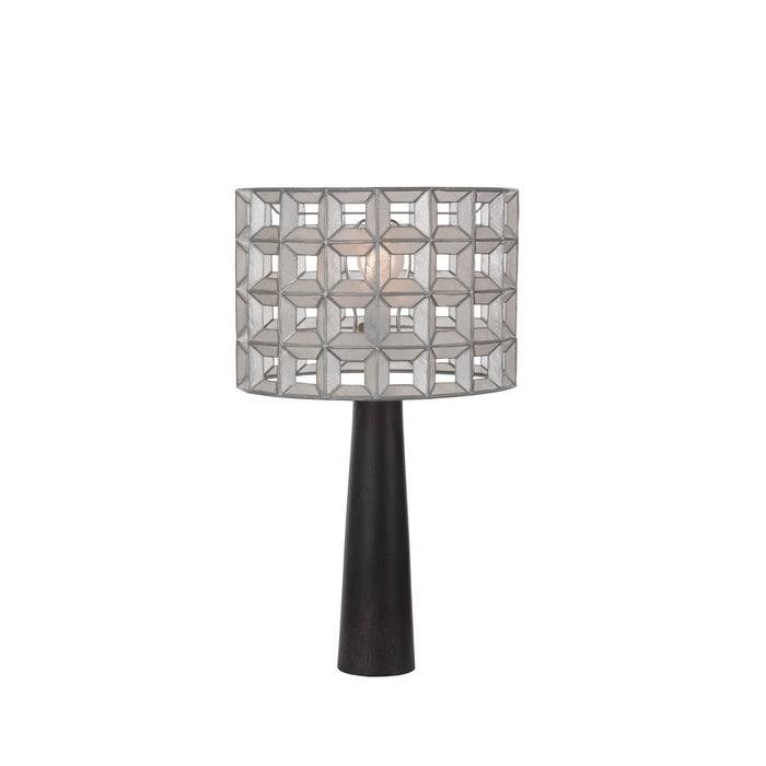 Kalco 509191OSL One Light Table Lamp, Oxidized Silver Leaf