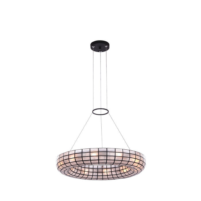 Kalco 514955MB Ten Light Pendant, Matte Black