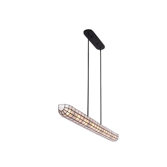 Kalco 514962MB Eight Light Island Pendant, Matte Black
