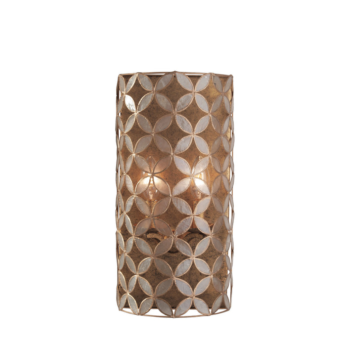 Kalco 515021OL Two Light Wall Sconce, Oxidized Gold Leaf