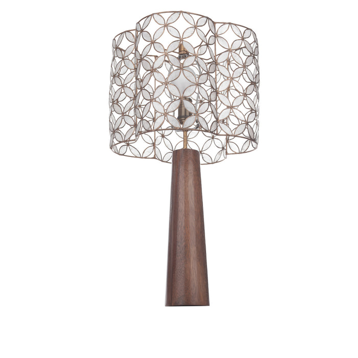 Kalco 515091OL One Light Table Lamp, Oxidized Gold Leaf