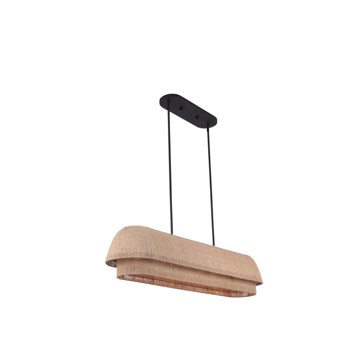 Kalco 515261MB Eight Light Island Pendant, Matte Black