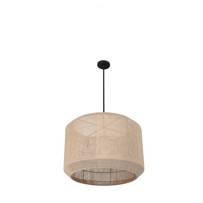 Kalco 515456MB Five Light Pendant, Matte Black