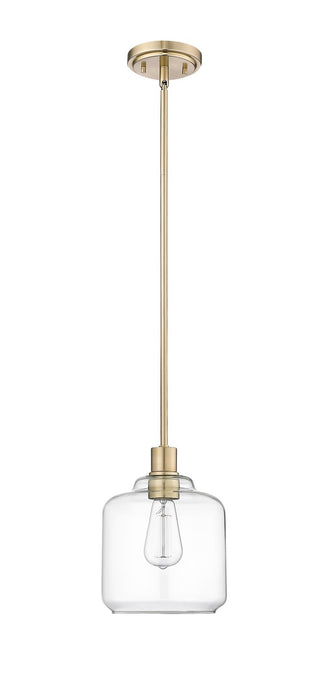 Millennium 46901-MG One Light Mini-Pendant, Modern Gold