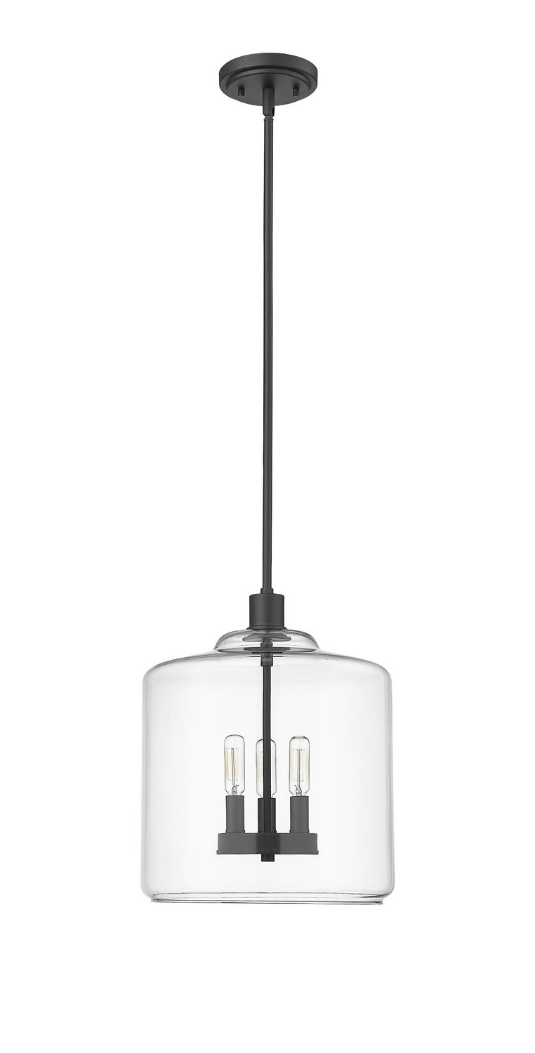 Millennium 46933-MB Three Light Pendant, Matte Black