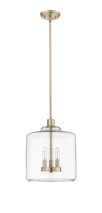 Millennium 46933-MG Three Light Pendant, Modern Gold
