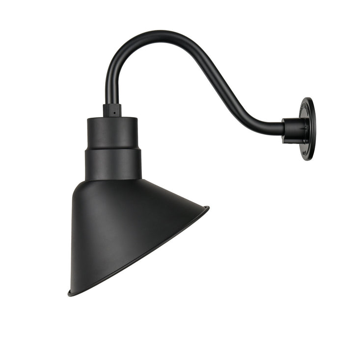 Millennium LEDRAS12-SB LED Angle Shade, Satin Black