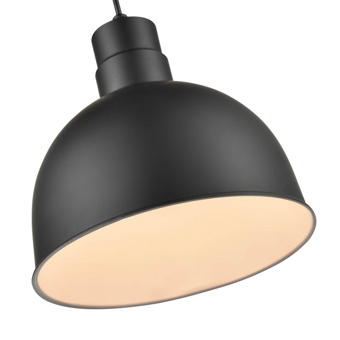 Millennium LEDRDBC12-SB LED Cord Hung Deep Bowl Shade, Satin Black