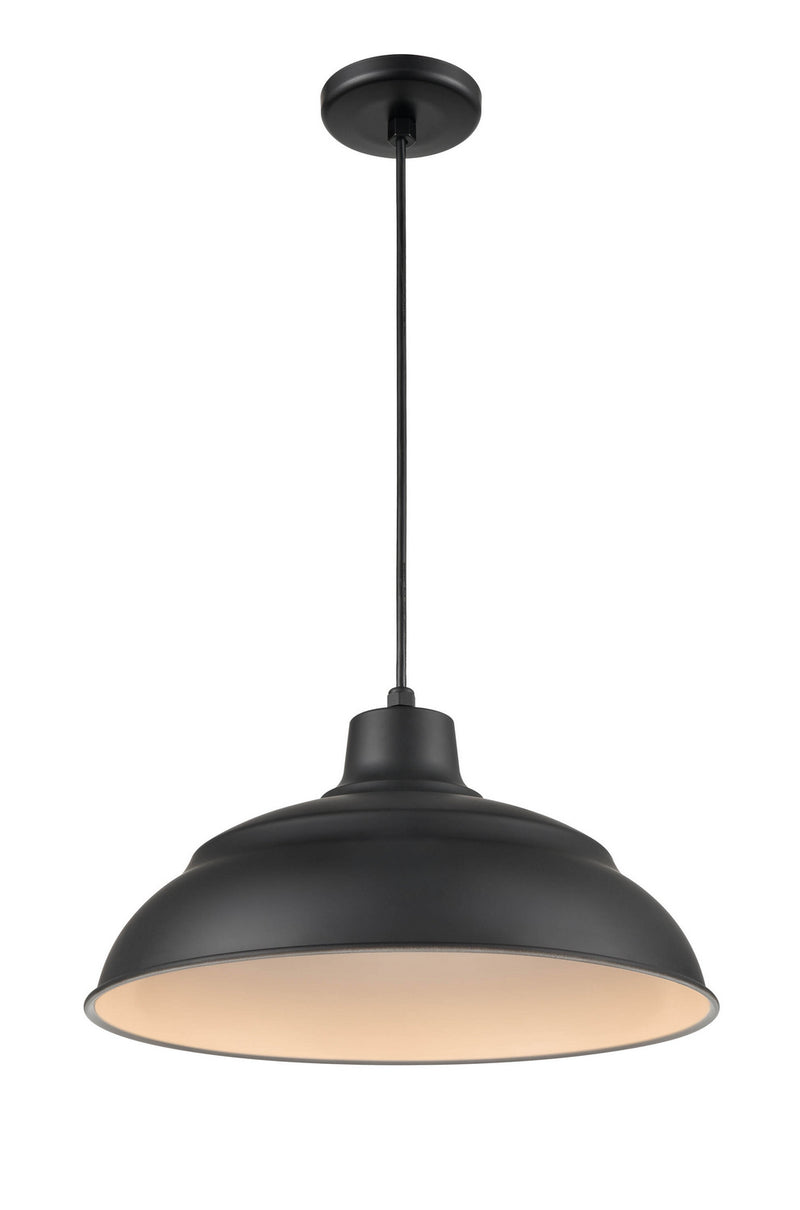 Millennium LEDRWHC17-SB LED Warehouse/Cord Hung, Satin Black