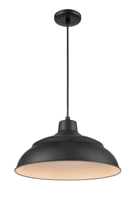 Millennium LEDRWHC17-SB LED Warehouse/Cord Hung, Satin Black