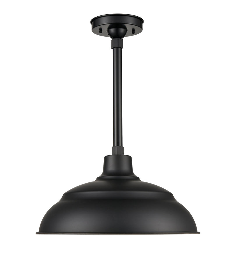 Millennium LEDRWHS14-SB LED Warehouse Shade, Satin Black