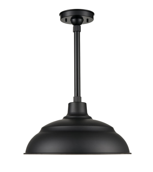 Millennium LEDRWHS14-SB LED Warehouse Shade, Satin Black
