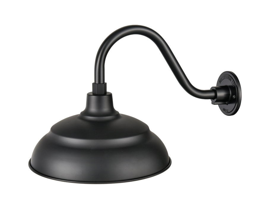 Millennium LEDRWHS17-SB LED Warehouse Shade, Satin Black