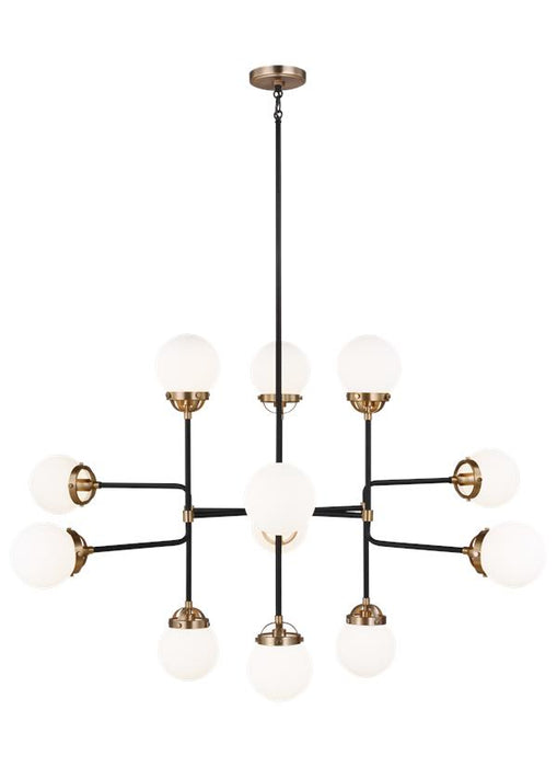 Visual Comfort Studio 3187912-848 12 Light Chandelier, Satin Brass