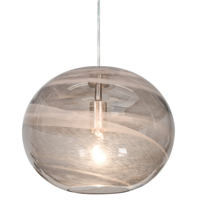 Besa 1JC-GENOSM-SN One Light Pendant, Satin Nickel