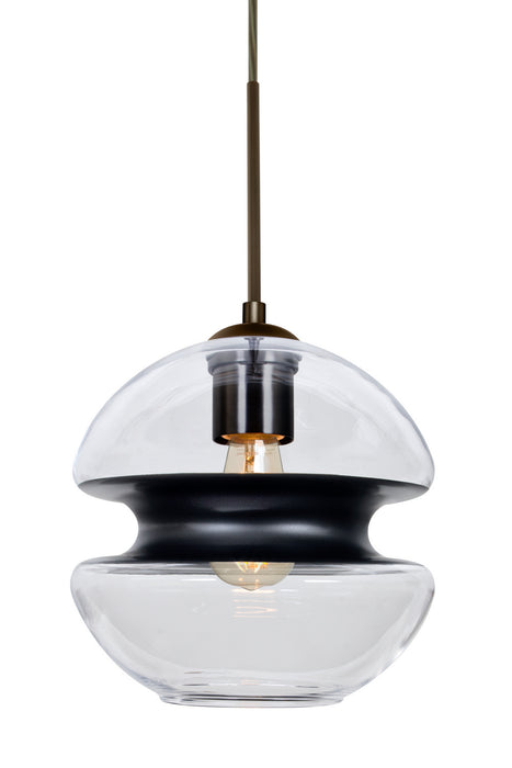 Besa 1JC-HULA8BK-EDIL-BR One Light Pendant, Bronze