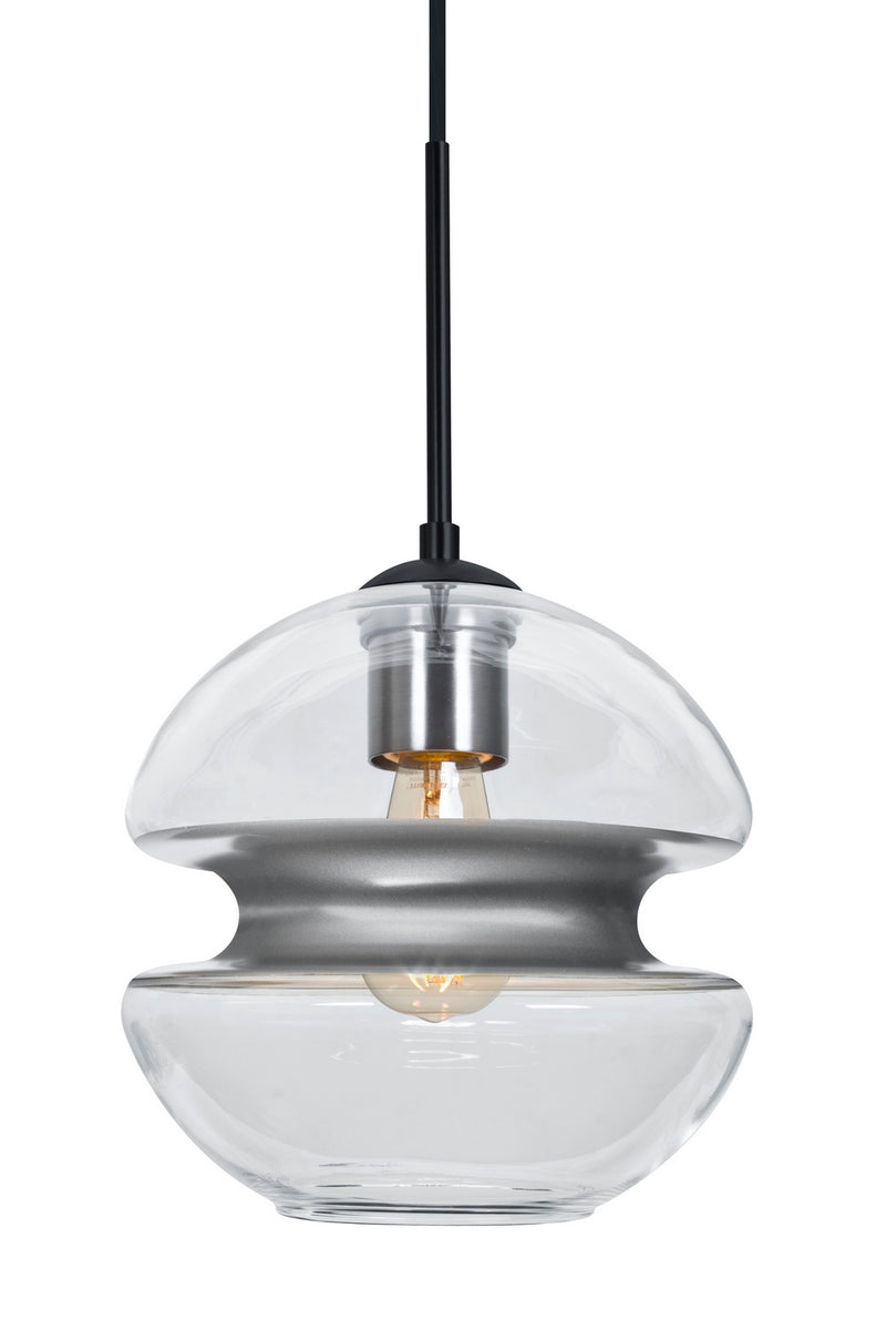 Besa 1JC-HULA8SL-EDIL-BK One Light Pendant, Black