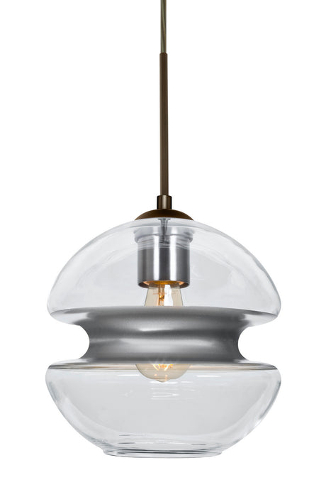 Besa 1JC-HULA8SL-EDIL-BR One Light Pendant, Bronze