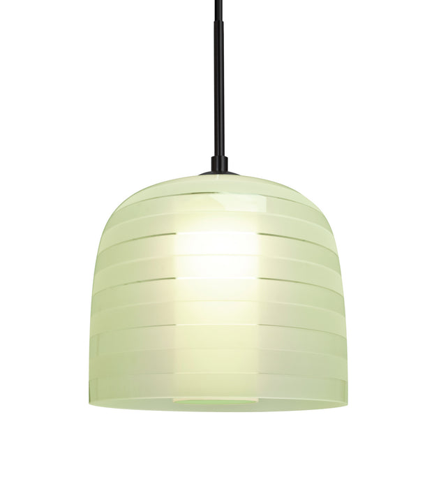 Besa 1JC-MITZI7CR-BK One Light Pendant, Black