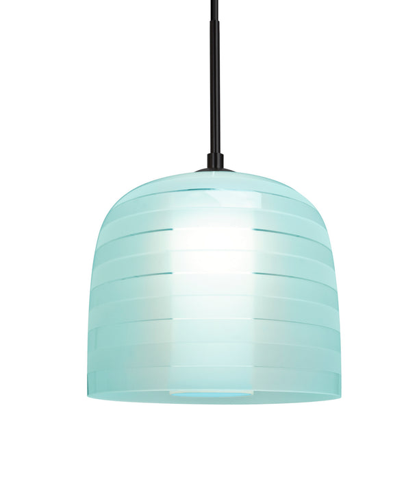 Besa 1JC-MITZI7CY-BK One Light Pendant, Black