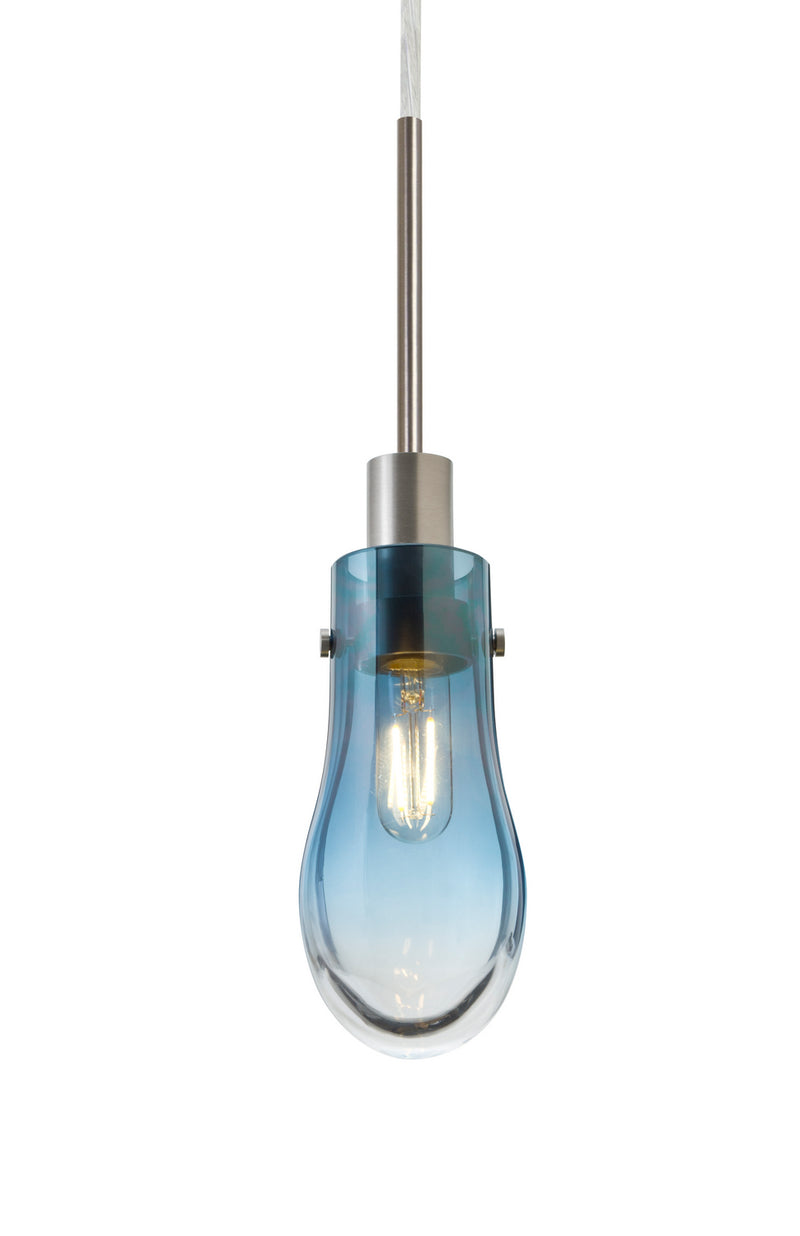 Besa 1JC-WISHBL-EDIL-SN One Light Pendant, Satin Nickel