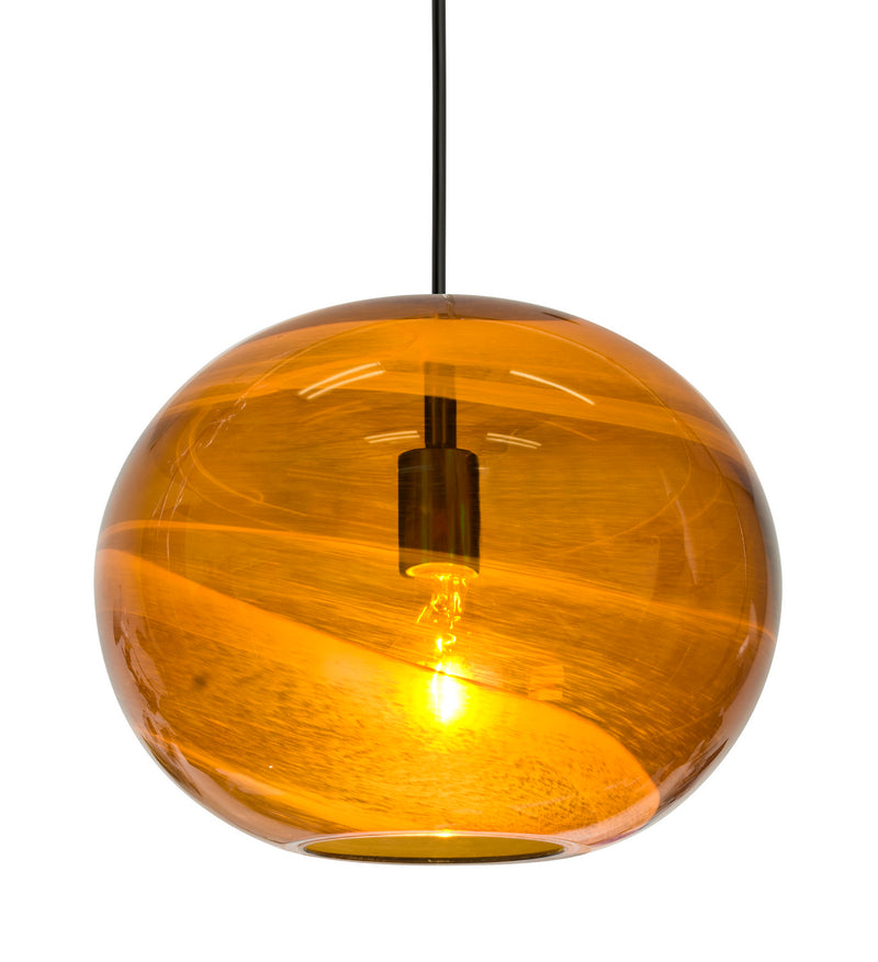 Besa 1JT-GENOAM-BK One Light Pendant, Black