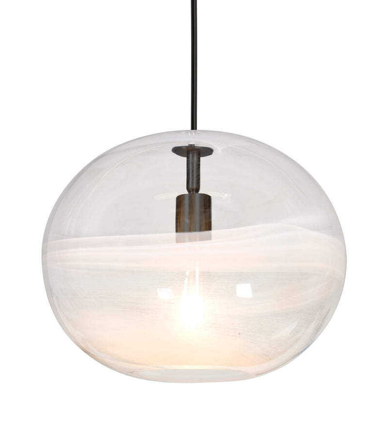 Besa 1JT-GENOCL-BK One Light Pendant, Black