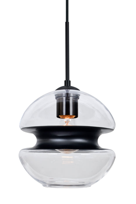 Besa 1JT-HULA8BK-BK One Light Pendant, Black