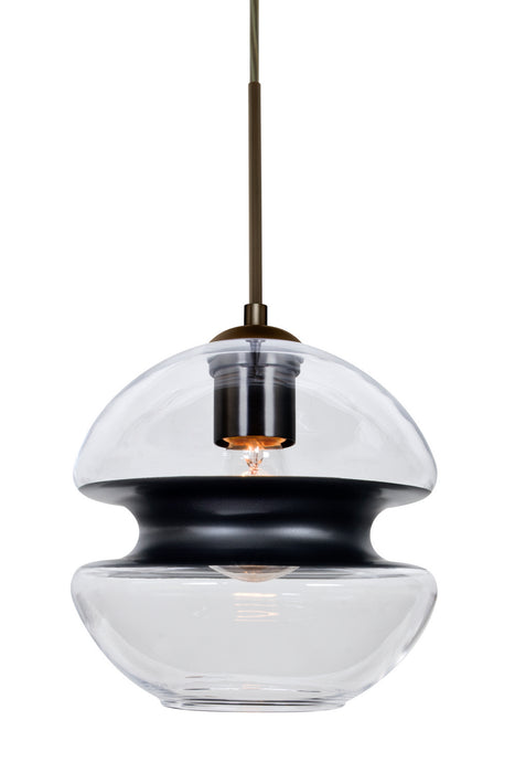 Besa 1JT-HULA8BK-BR One Light Pendant, Bronze