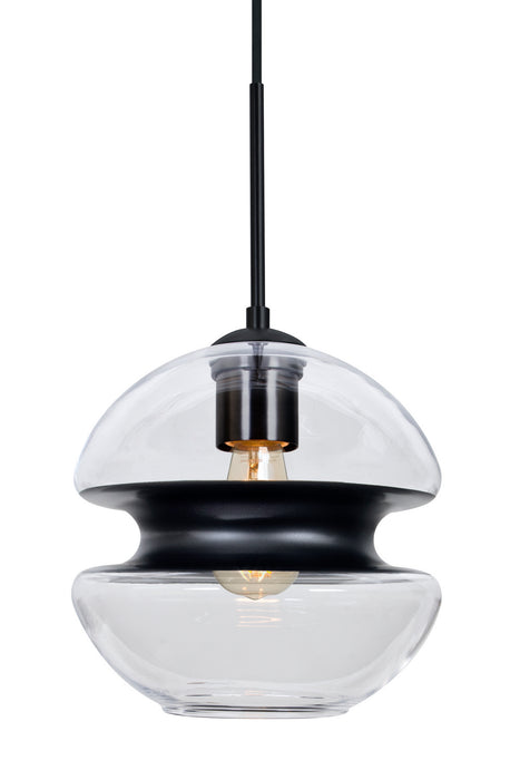 Besa 1JT-HULA8BK-EDIL-BK One Light Pendant, Black