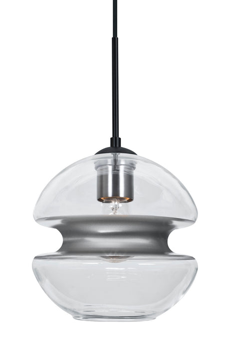 Besa 1JT-HULA8SL-BK One Light Pendant, Black