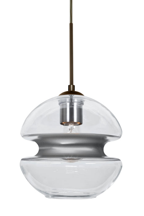 Besa 1JT-HULA8SL-BR One Light Pendant, Bronze