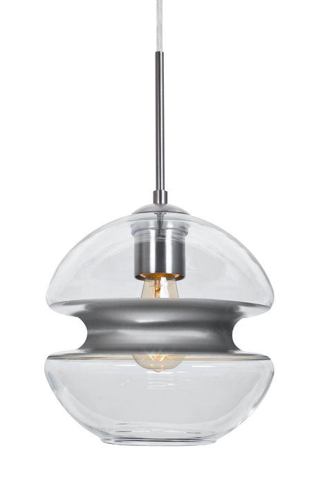 Besa 1JT-HULA8SL-EDIL-SN One Light Pendant, Satin Nickel
