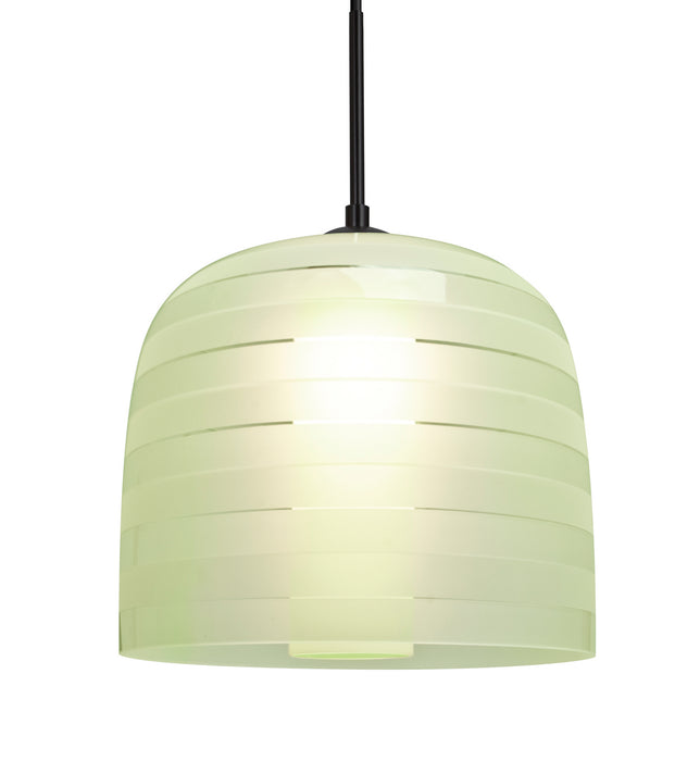 Besa 1JT-MITZI10CR-BK One Light Pendant, Black