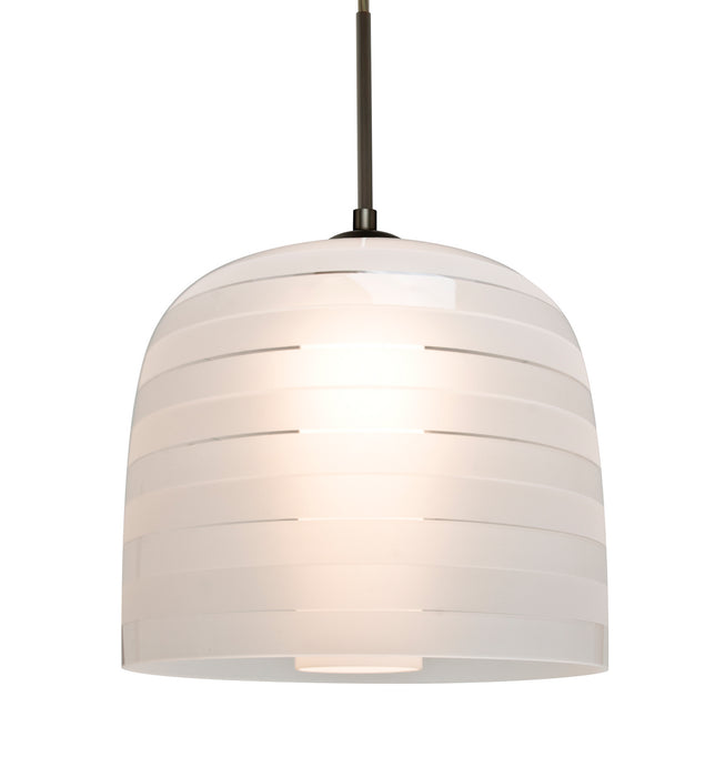 Besa 1JT-MITZI10FR-BR One Light Pendant, Bronze