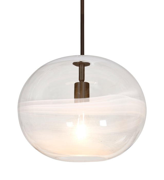 Besa 1TT-GENOCL-BR One Light Pendant, Bronze
