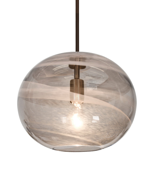 Besa 1TT-GENOSM-BR One Light Pendant, Bronze