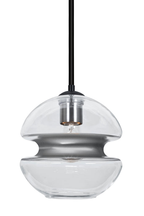 Besa 1TT-HULA8SL-BK One Light Pendant, Black