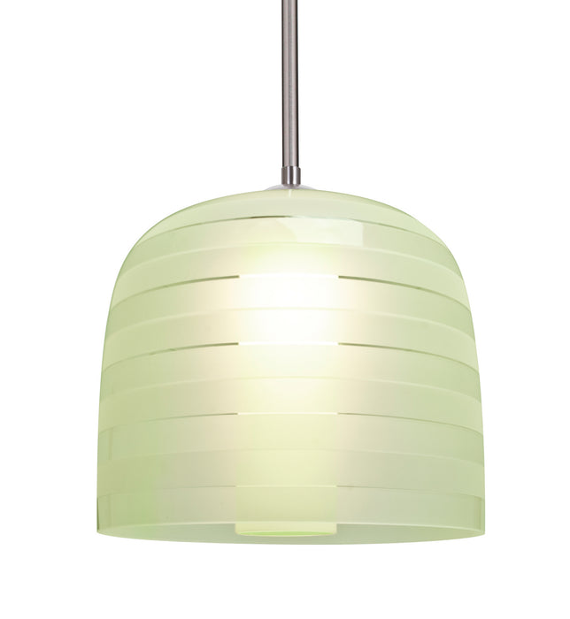 Besa 1TT-MITZI10CR-SN One Light Pendant, Satin Nickel
