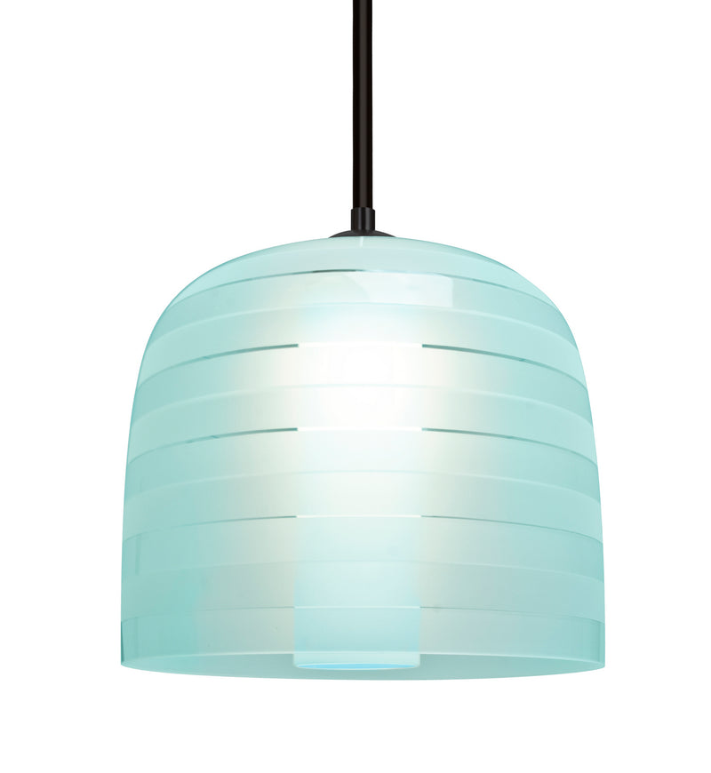 Besa 1TT-MITZI10CY-BK One Light Pendant, Black