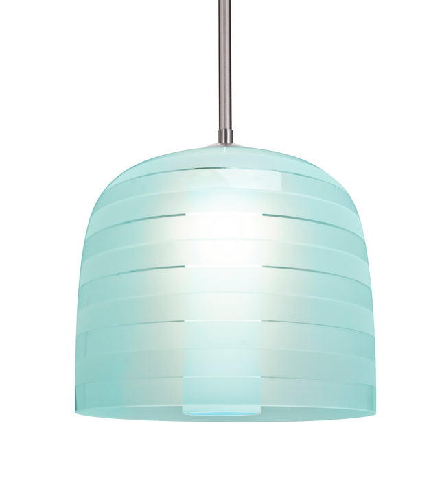 Besa 1TT-MITZI10CY-SN One Light Pendant, Satin Nickel