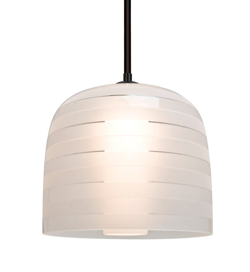 Besa 1TT-MITZI10FR-BK One Light Pendant, Black