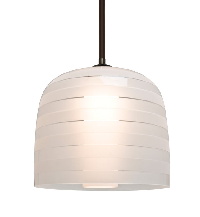 Besa 1TT-MITZI10FR-BR One Light Pendant, Bronze